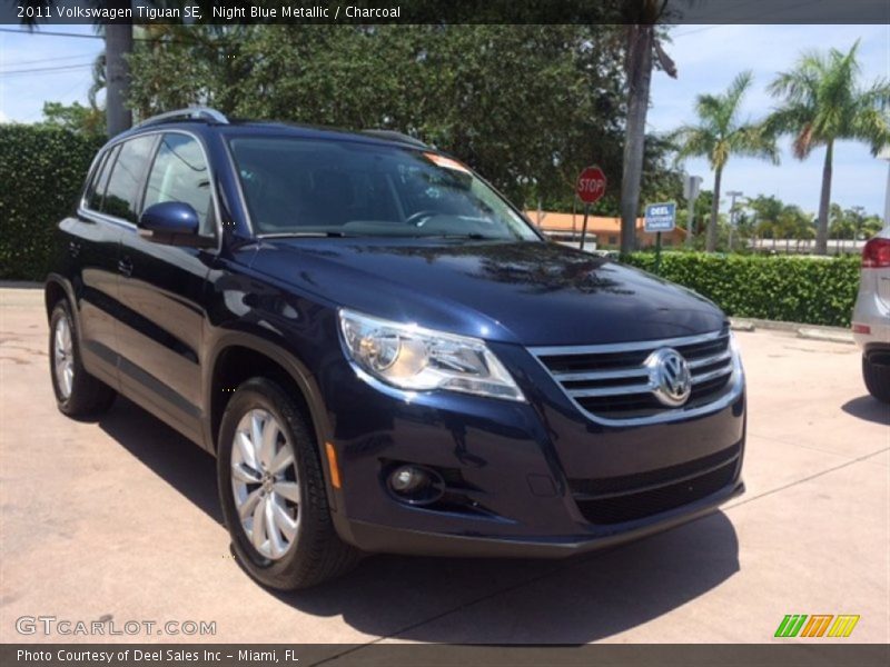 Night Blue Metallic / Charcoal 2011 Volkswagen Tiguan SE