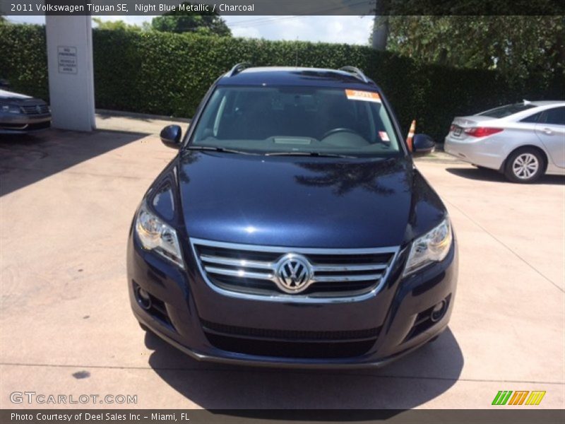 Night Blue Metallic / Charcoal 2011 Volkswagen Tiguan SE