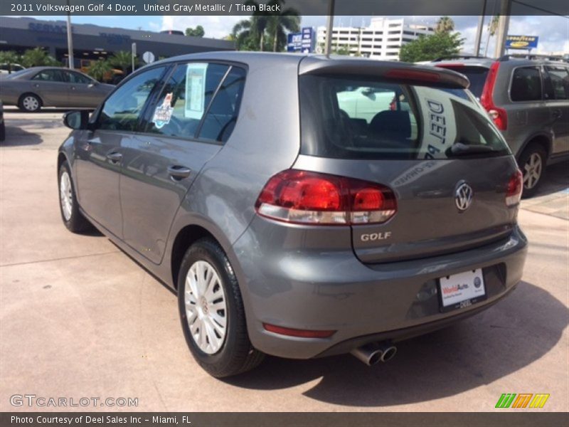 United Gray Metallic / Titan Black 2011 Volkswagen Golf 4 Door