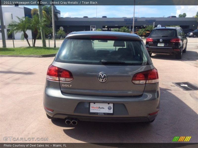 United Gray Metallic / Titan Black 2011 Volkswagen Golf 4 Door