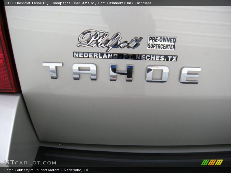 Champagne Silver Metallic / Light Cashmere/Dark Cashmere 2013 Chevrolet Tahoe LT