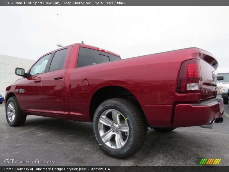 Deep Cherry Red Crystal Pearl / Black 2014 Ram 1500 Sport Crew Cab