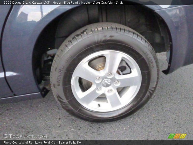 Modern Blue Pearl / Medium Slate Gray/Light Shale 2009 Dodge Grand Caravan SXT