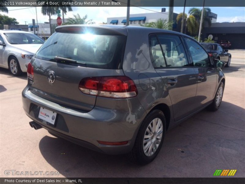 United Gray Metallic / Titan Black 2011 Volkswagen Golf 4 Door