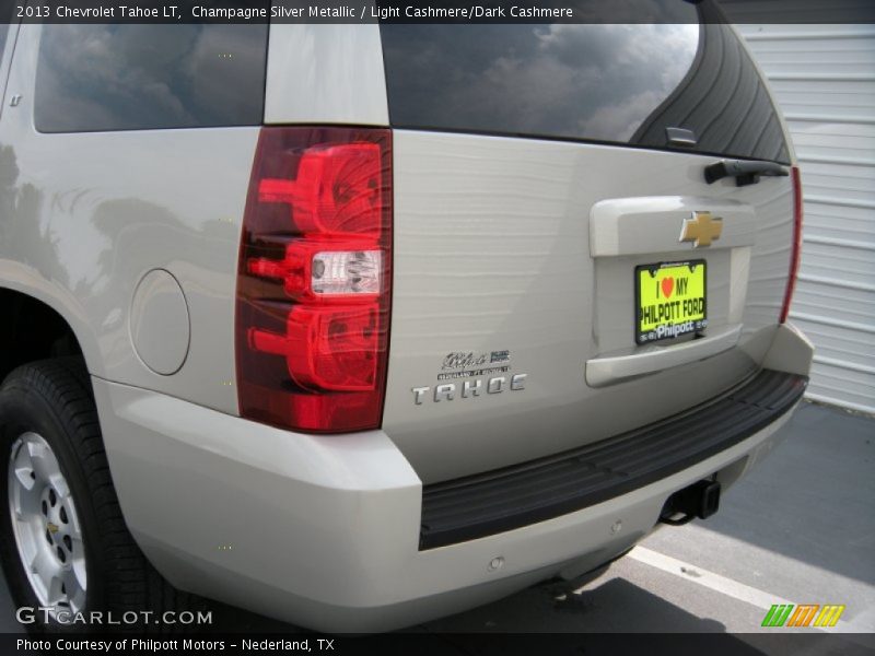 Champagne Silver Metallic / Light Cashmere/Dark Cashmere 2013 Chevrolet Tahoe LT