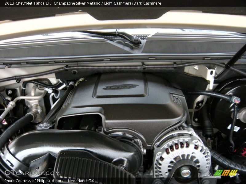 Champagne Silver Metallic / Light Cashmere/Dark Cashmere 2013 Chevrolet Tahoe LT