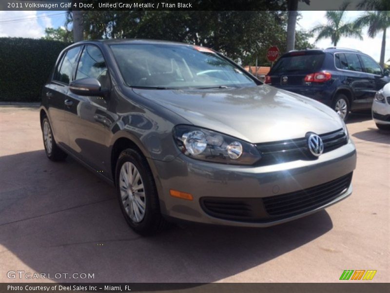 United Gray Metallic / Titan Black 2011 Volkswagen Golf 4 Door