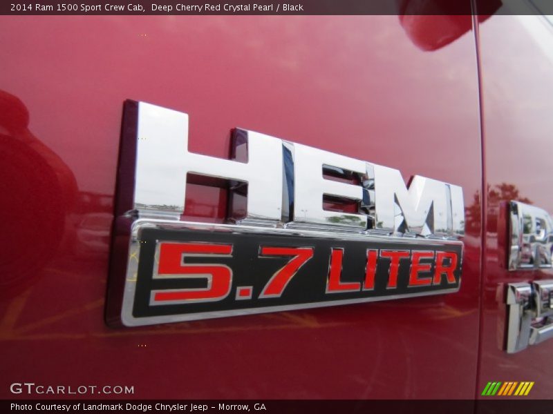 Deep Cherry Red Crystal Pearl / Black 2014 Ram 1500 Sport Crew Cab
