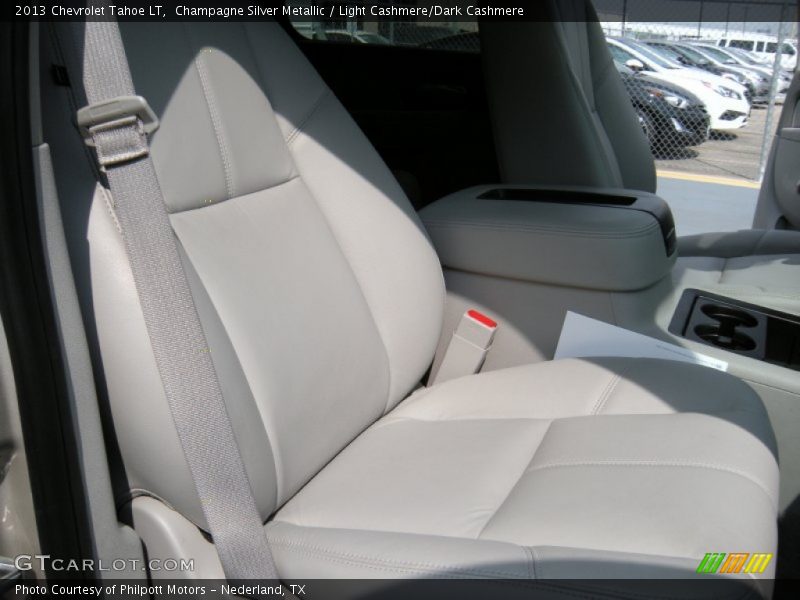 Champagne Silver Metallic / Light Cashmere/Dark Cashmere 2013 Chevrolet Tahoe LT