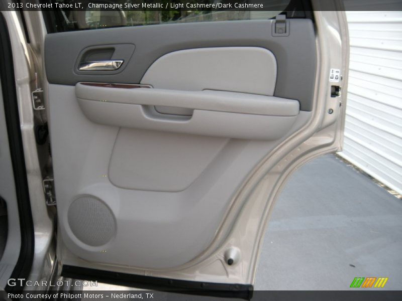 Champagne Silver Metallic / Light Cashmere/Dark Cashmere 2013 Chevrolet Tahoe LT