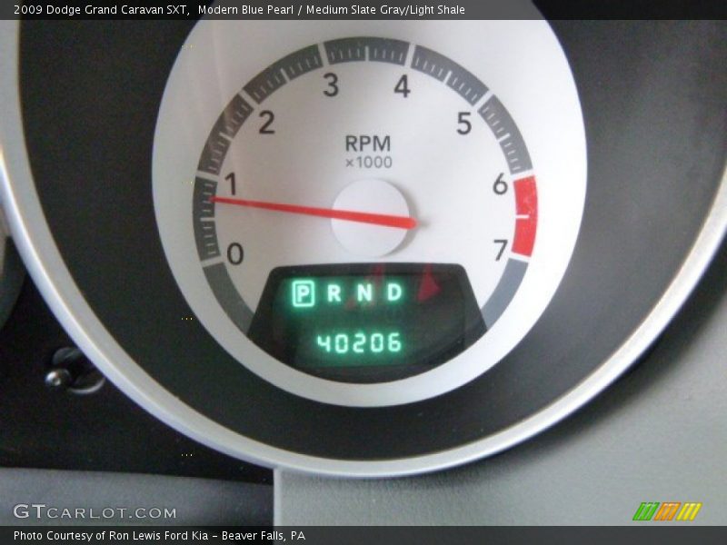 Modern Blue Pearl / Medium Slate Gray/Light Shale 2009 Dodge Grand Caravan SXT