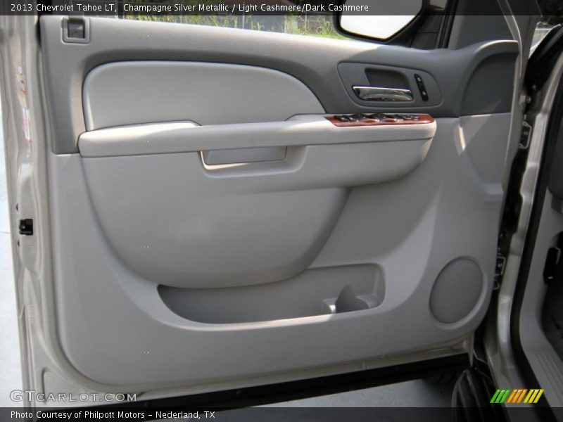 Champagne Silver Metallic / Light Cashmere/Dark Cashmere 2013 Chevrolet Tahoe LT