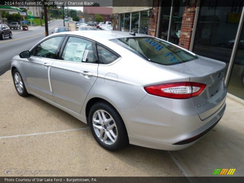 Ingot Silver / Charcoal Black 2014 Ford Fusion SE