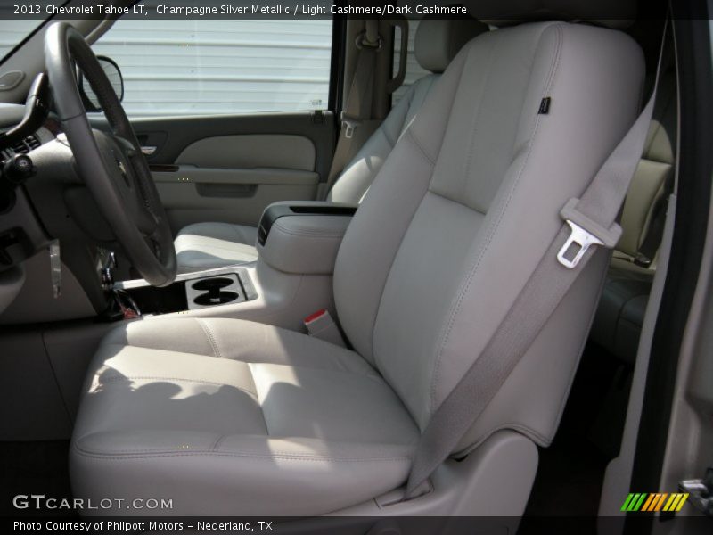Champagne Silver Metallic / Light Cashmere/Dark Cashmere 2013 Chevrolet Tahoe LT