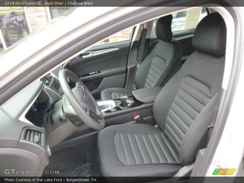 Ingot Silver / Charcoal Black 2014 Ford Fusion SE
