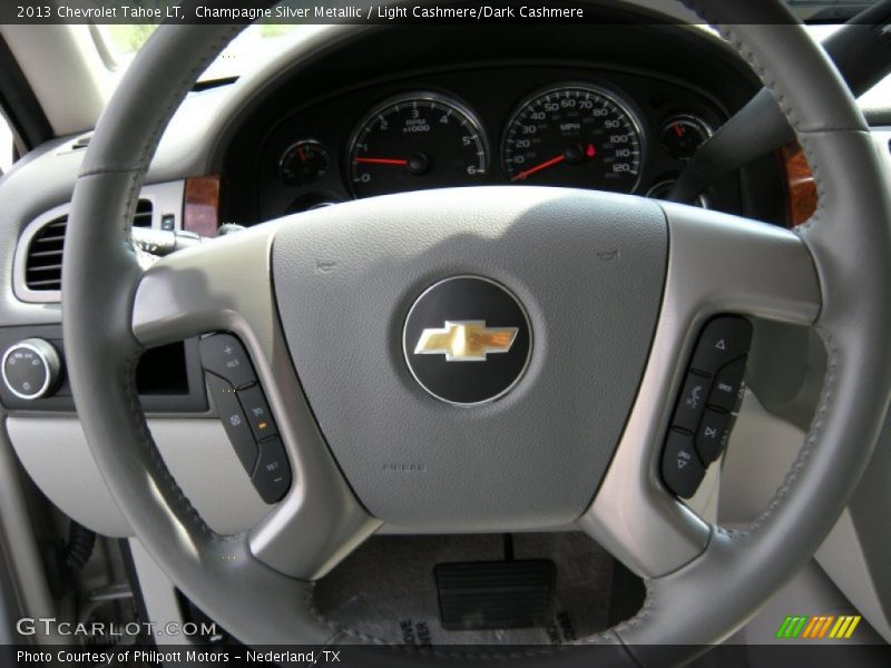 Champagne Silver Metallic / Light Cashmere/Dark Cashmere 2013 Chevrolet Tahoe LT