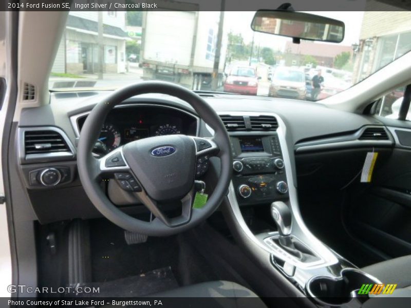 Ingot Silver / Charcoal Black 2014 Ford Fusion SE