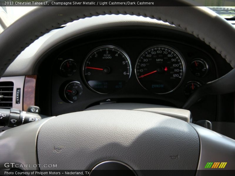 Champagne Silver Metallic / Light Cashmere/Dark Cashmere 2013 Chevrolet Tahoe LT