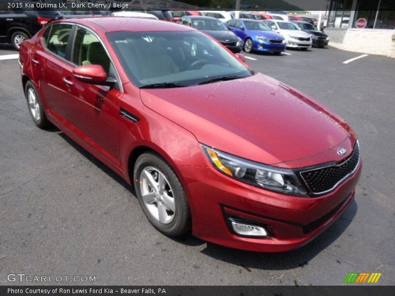 Dark Cherry / Beige 2015 Kia Optima LX
