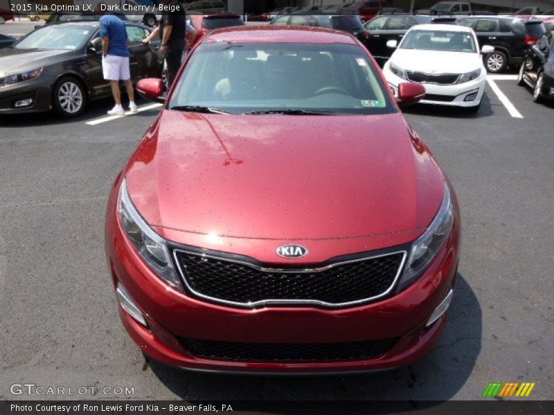Dark Cherry / Beige 2015 Kia Optima LX