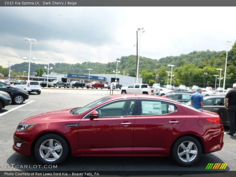 Dark Cherry / Beige 2015 Kia Optima LX