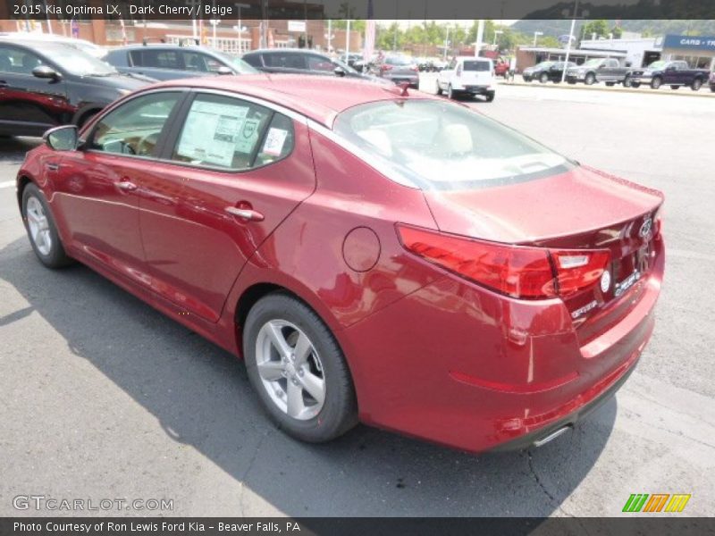 Dark Cherry / Beige 2015 Kia Optima LX