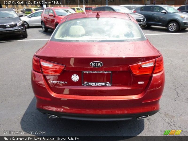 Dark Cherry / Beige 2015 Kia Optima LX