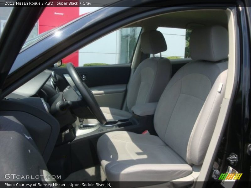 Super Black / Gray 2012 Nissan Rogue S AWD