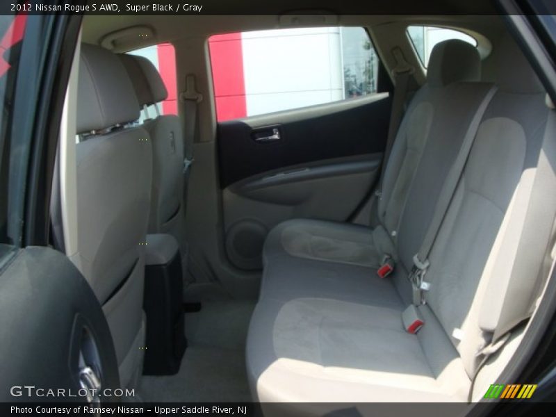 Super Black / Gray 2012 Nissan Rogue S AWD