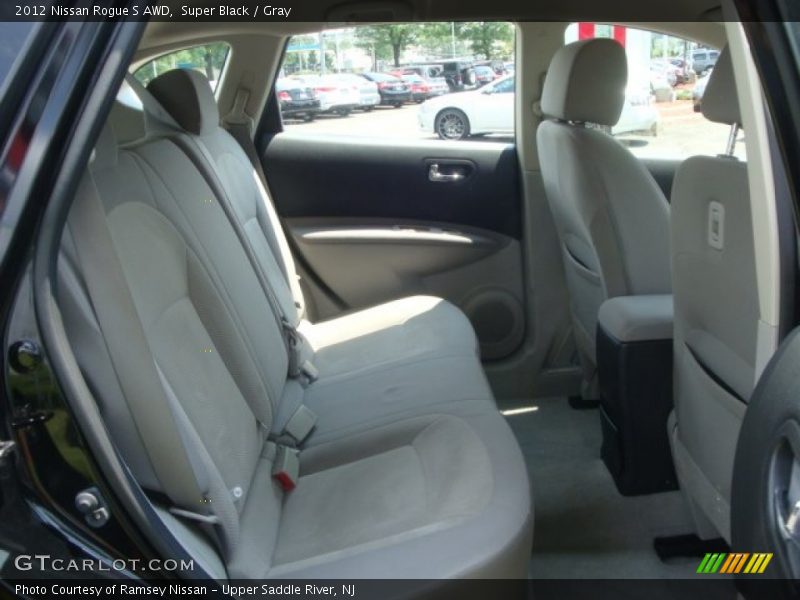 Super Black / Gray 2012 Nissan Rogue S AWD