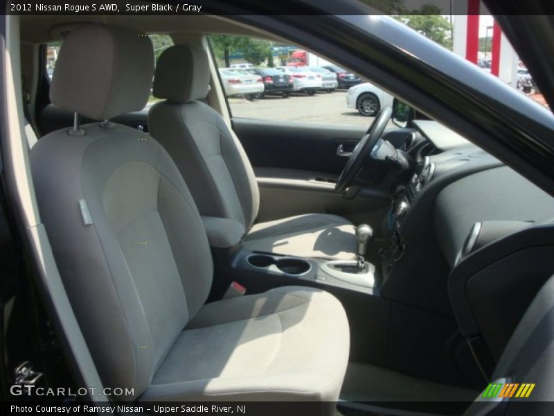 Super Black / Gray 2012 Nissan Rogue S AWD