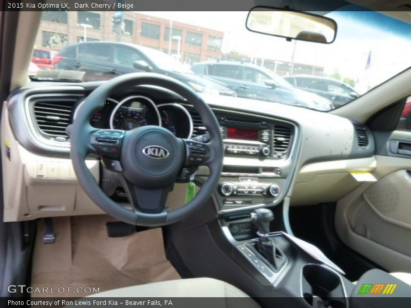Dark Cherry / Beige 2015 Kia Optima LX
