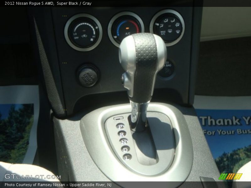 Super Black / Gray 2012 Nissan Rogue S AWD