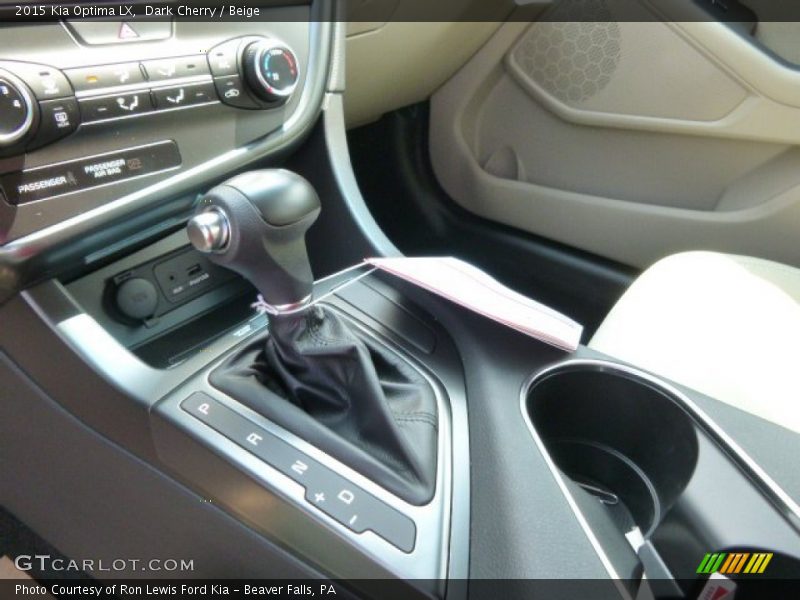 Dark Cherry / Beige 2015 Kia Optima LX
