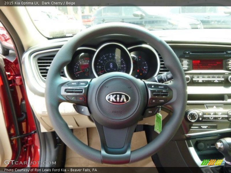 Dark Cherry / Beige 2015 Kia Optima LX