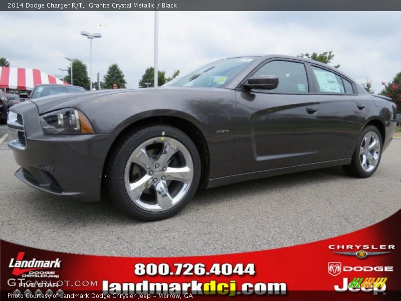 Granite Crystal Metallic / Black 2014 Dodge Charger R/T