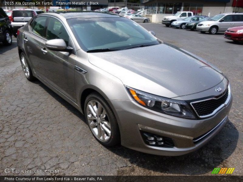 Titanium Metallic / Black 2015 Kia Optima SX Turbo