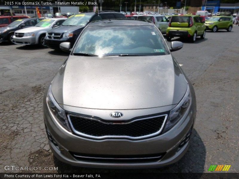 Titanium Metallic / Black 2015 Kia Optima SX Turbo