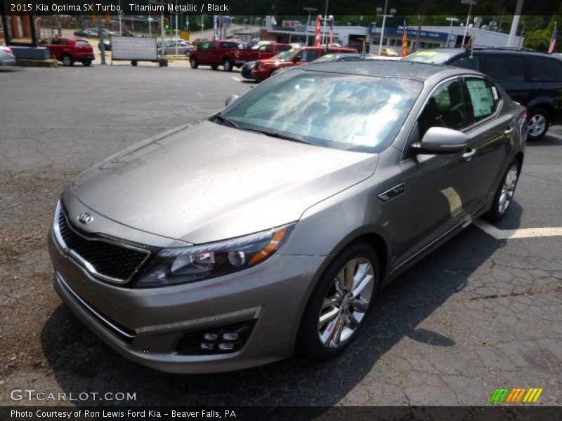 Titanium Metallic / Black 2015 Kia Optima SX Turbo