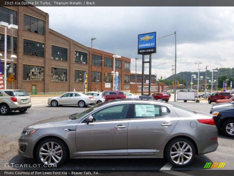 Titanium Metallic / Black 2015 Kia Optima SX Turbo