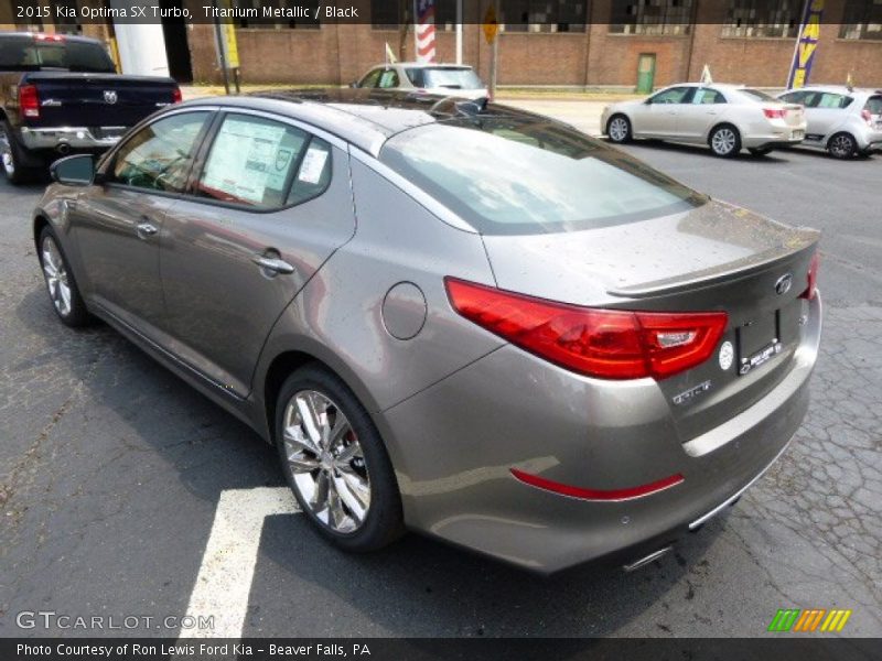Titanium Metallic / Black 2015 Kia Optima SX Turbo