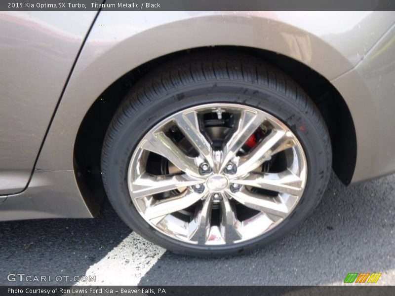 Titanium Metallic / Black 2015 Kia Optima SX Turbo