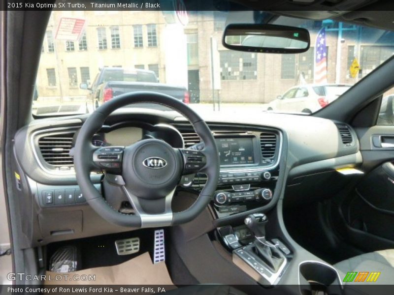 Titanium Metallic / Black 2015 Kia Optima SX Turbo