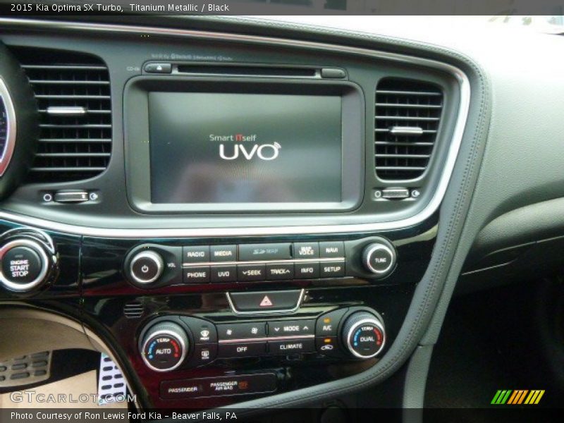 Titanium Metallic / Black 2015 Kia Optima SX Turbo