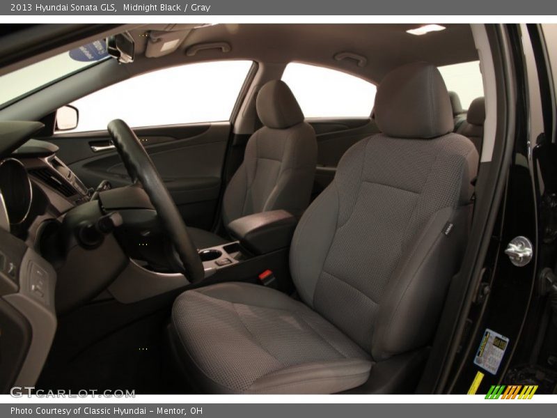 Midnight Black / Gray 2013 Hyundai Sonata GLS