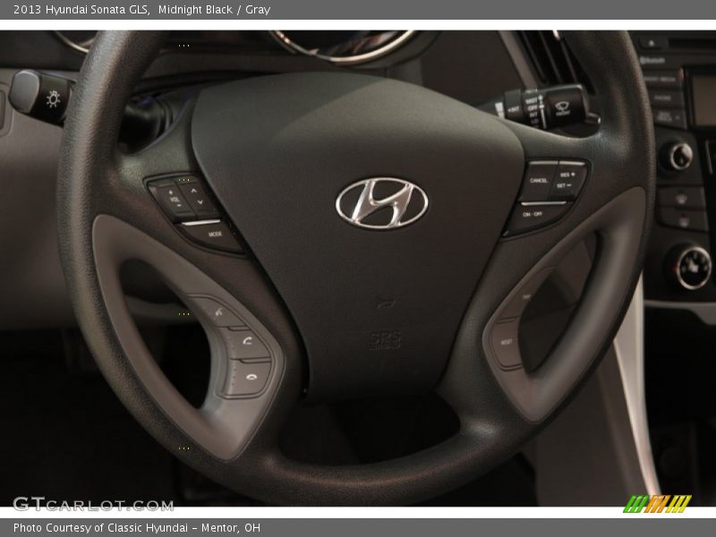 Midnight Black / Gray 2013 Hyundai Sonata GLS