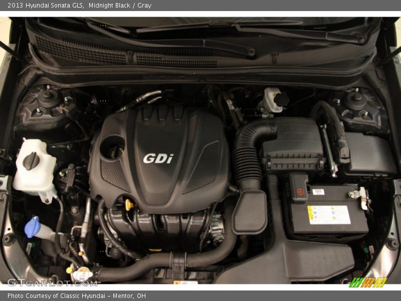 Midnight Black / Gray 2013 Hyundai Sonata GLS