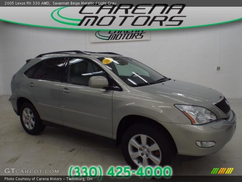 Savannah Beige Metallic / Light Gray 2005 Lexus RX 330 AWD