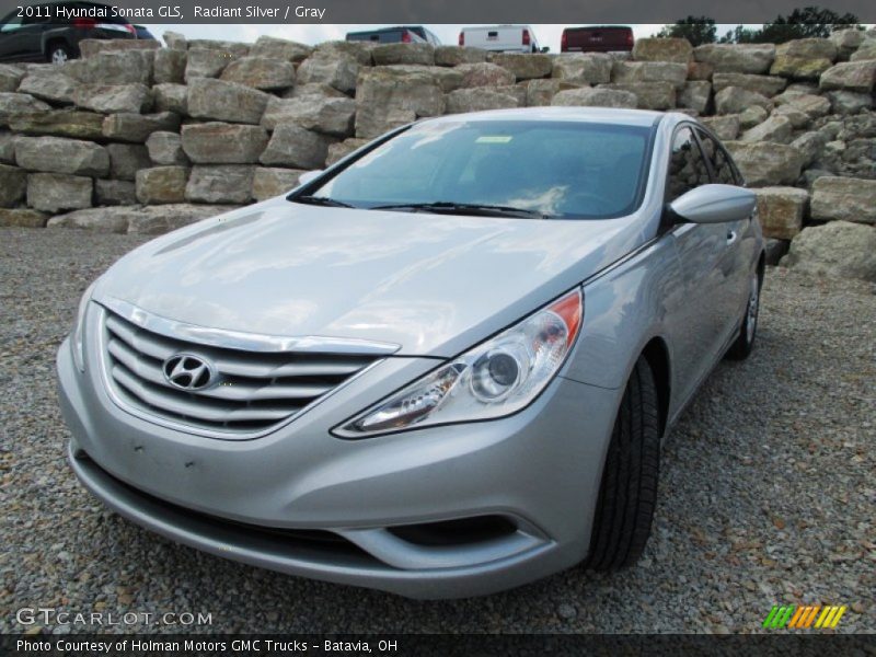 Radiant Silver / Gray 2011 Hyundai Sonata GLS