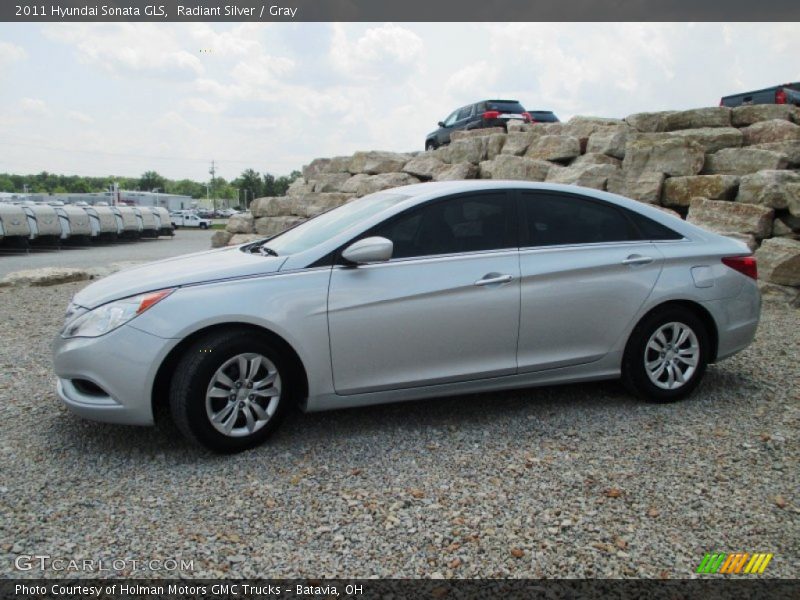 Radiant Silver / Gray 2011 Hyundai Sonata GLS